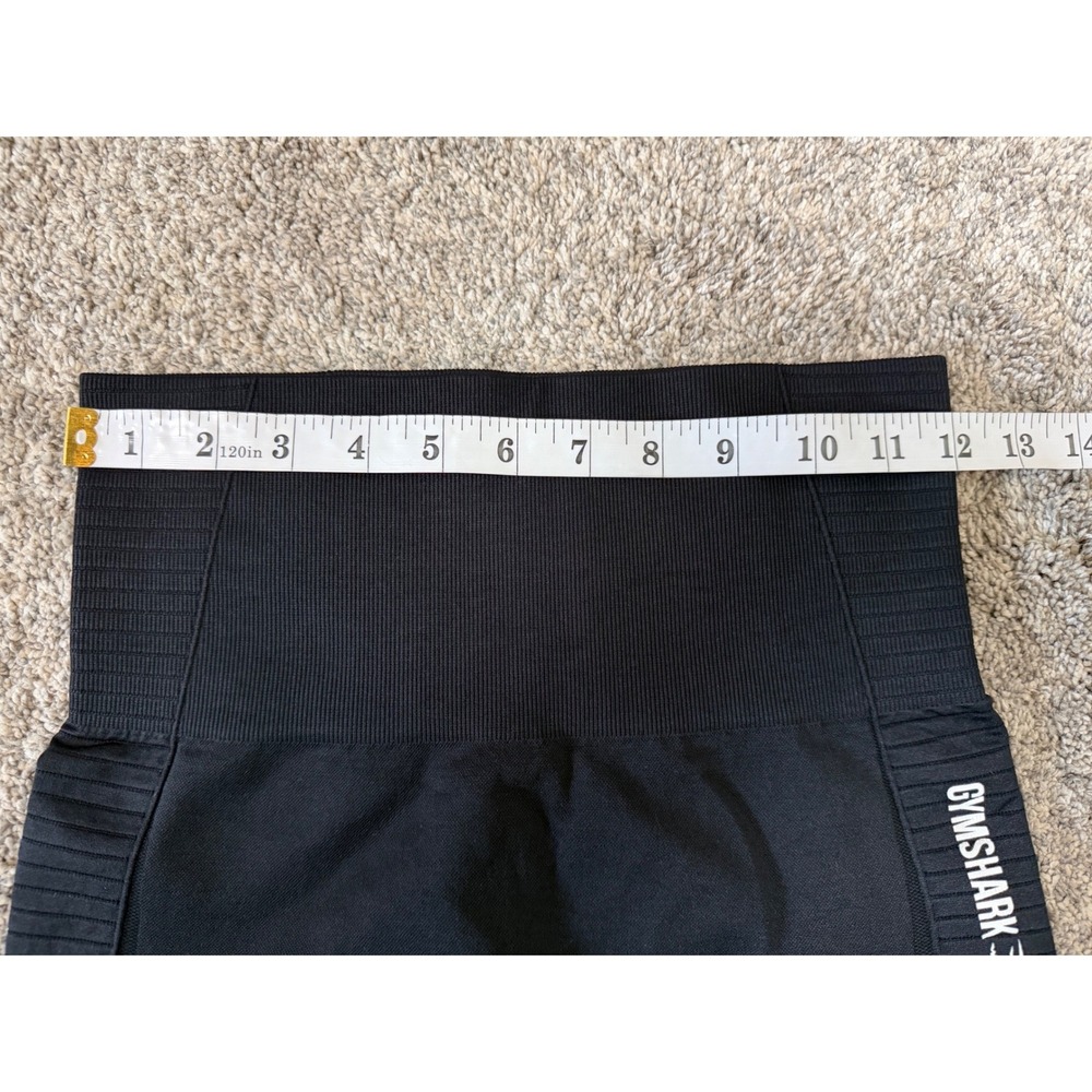 Gymshark Energy+ Seamless Shorts Black High Waisted Athletic Workout Womens XS